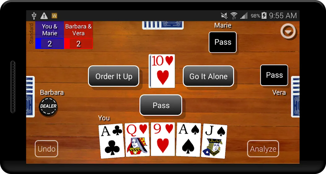 Euchre Card Classic (Юкер Кард Классик)  [МОД Unlocked] Screenshot 1