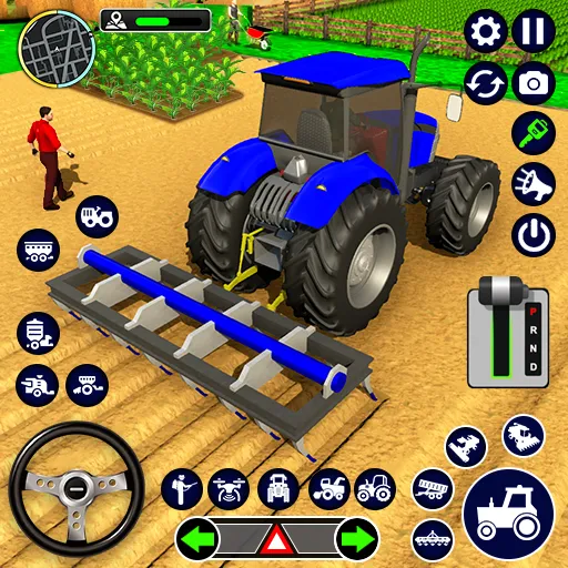 Real Tractor Driving Simulator (Реальный симулятор вождения трактора)  [МОД Меню] Screenshot 1