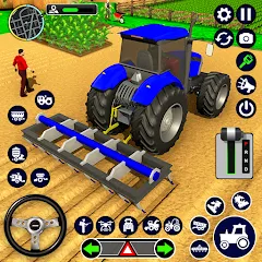 Скачать взлом Real Tractor Driving Simulator (Реальный симулятор вождения трактора)  [МОД Меню] - полная версия apk на Андроид