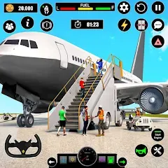 Взломанная Airplane Simulator Plane Games  [МОД Бесконечные монеты] - последняя версия apk на Андроид