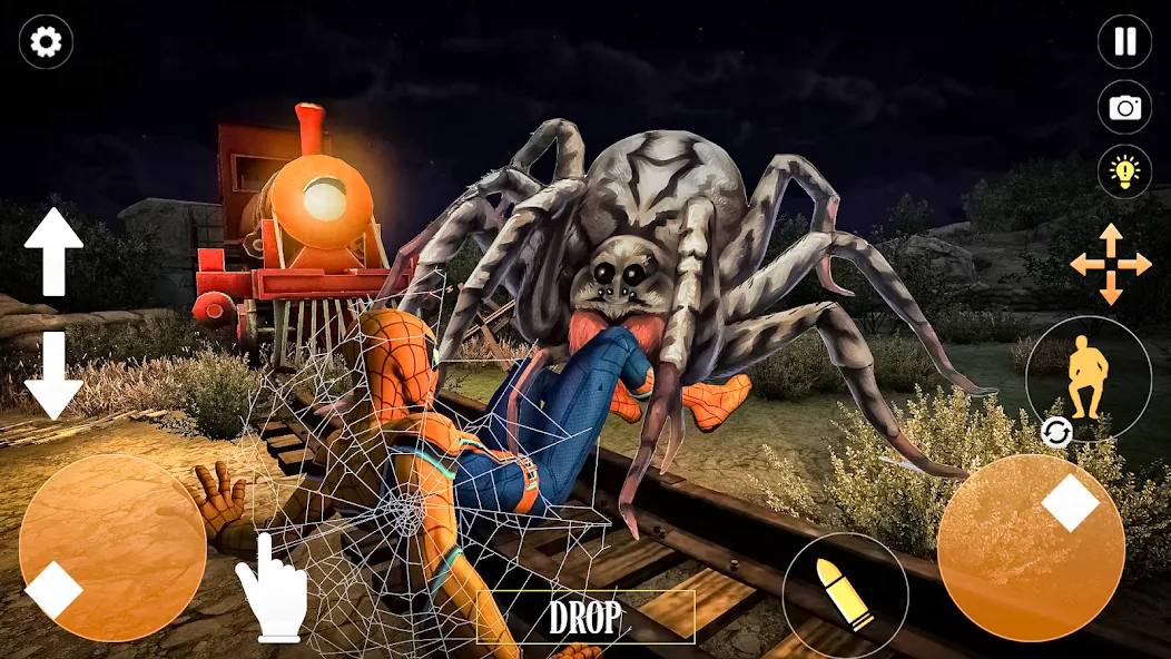 Horror Spider : Scary Train  [МОД Все открыто] Screenshot 4