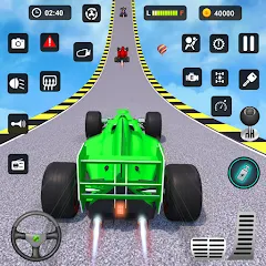 Взломанная Formula Car Stunt - Car Games (Формула автомобиль трюк)  [МОД Все открыто] - последняя версия apk на Андроид