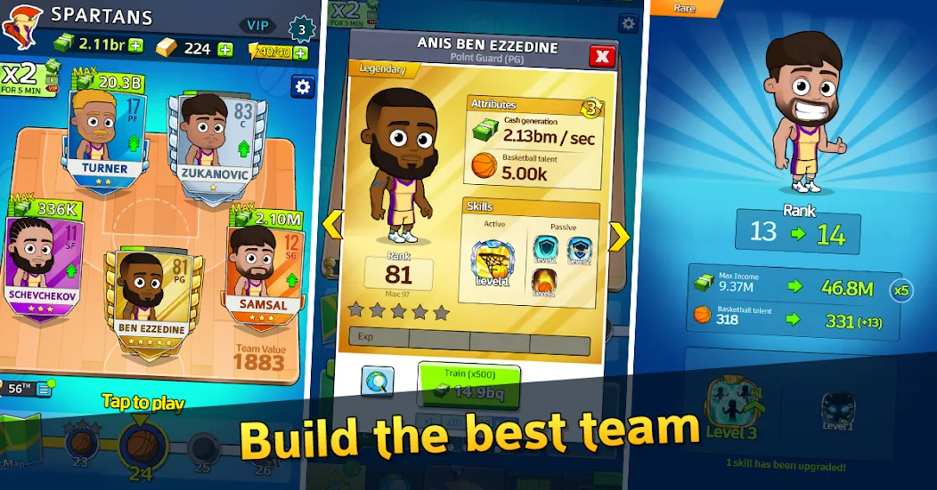 Idle Five Basketball tycoon (Айдл Файв Баскетбольный тайкун)  [МОД Бесконечные деньги] Screenshot 2