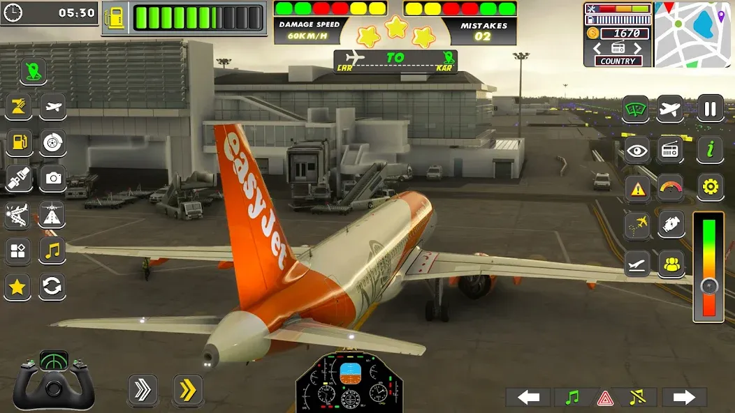 Real Flight Sim Airplane Games (Реал Флайт Сим Авиасимуляторы игры на самолеты)  [МОД Mega Pack] Screenshot 4