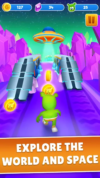 Gummy Bear Run: Running Games (Гамми Бер Ран)  [МОД Меню] Screenshot 3