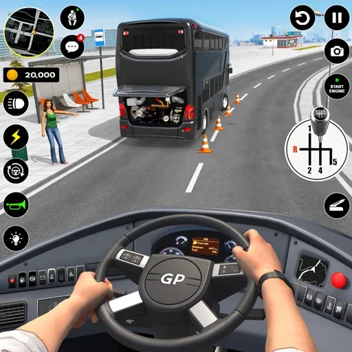 Bus Simulator : 3D Bus Games (Бас Драйвинг Симулятор ПВП Игра)  [МОД Unlocked] Screenshot 1