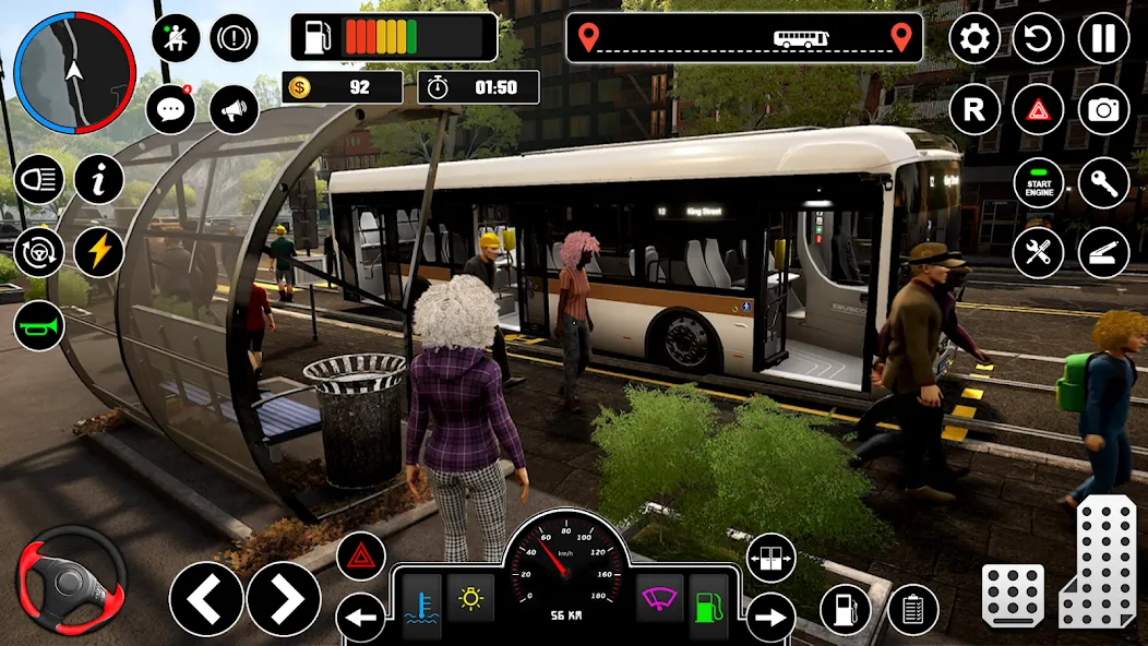 Bus Simulator : 3D Bus Games (Бас Драйвинг Симулятор ПВП Игра)  [МОД Unlocked] Screenshot 3