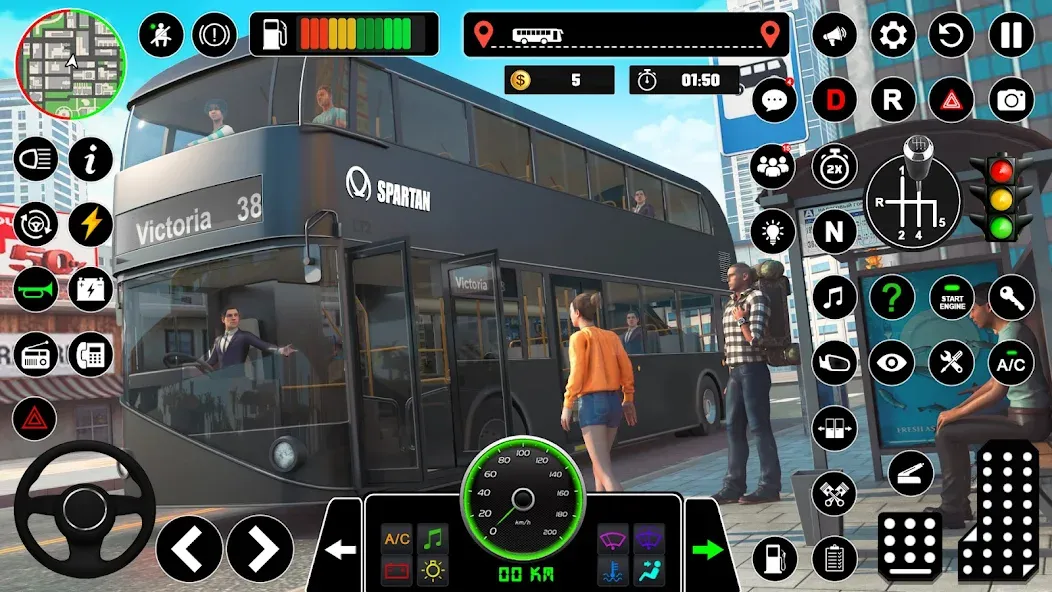 Bus Simulator : 3D Bus Games (Бас Драйвинг Симулятор ПВП Игра)  [МОД Unlocked] Screenshot 5