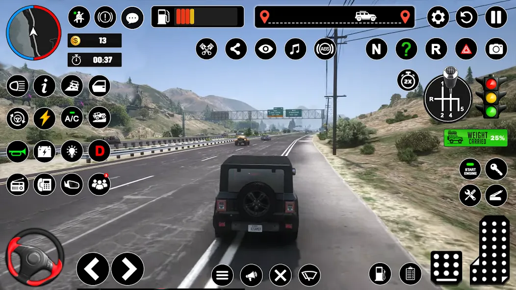 Offroad Jeep Driving & Parking  [МОД Menu] Screenshot 1