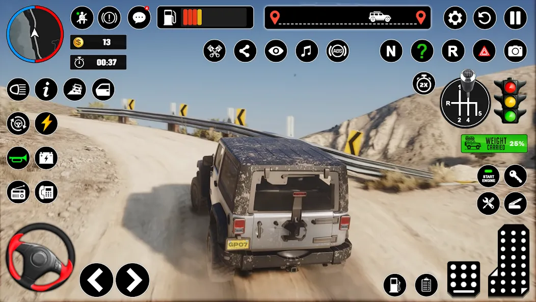 Offroad Jeep Driving & Parking  [МОД Menu] Screenshot 2