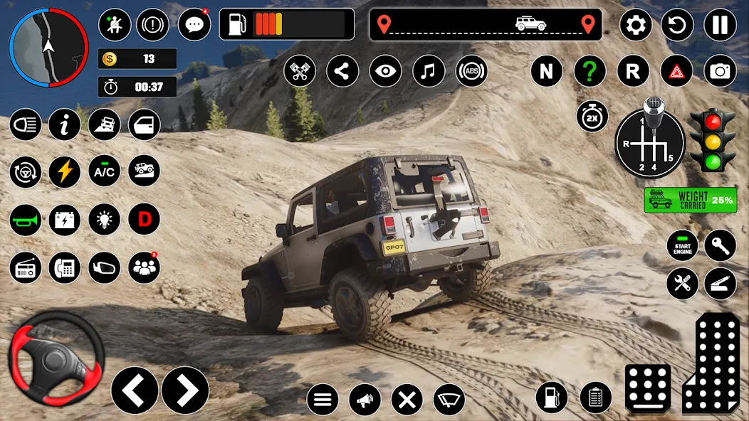 Offroad Jeep Driving & Parking  [МОД Menu] Screenshot 4