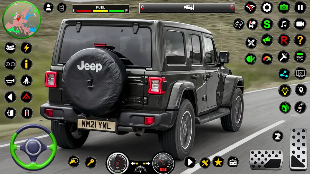 Jeep Driving Simulator offRoad (Джип Драйвинг Симулятор вне дороги)  [МОД Mega Pack] Screenshot 3