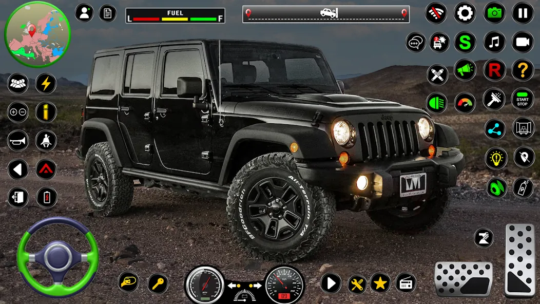 Jeep Driving Simulator offRoad (Джип Драйвинг Симулятор вне дороги)  [МОД Mega Pack] Screenshot 5