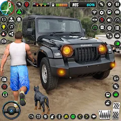 Скачать взломанную Jeep Driving Simulator offRoad (Джип Драйвинг Симулятор вне дороги)  [МОД Mega Pack] - полная версия apk на Андроид