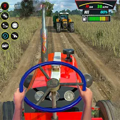 Скачать взлом Farming Tractor Game Simulator (Фарминг Трактор Игра Симулятор)  [МОД Меню] - полная версия apk на Андроид