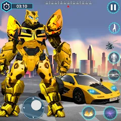 Взлом Flying Robot Transforming Game  [МОД Меню] - полная версия apk на Андроид