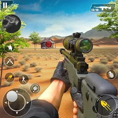 Скачать взломанную Fps Shooting Gun War: Gun Game  [МОД Бесконечные монеты] - полная версия apk на Андроид