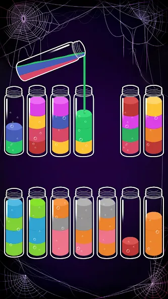 Soda Sort: Water Color Puzzle (Сода Сорт)  [МОД Бесконечные деньги] Screenshot 5