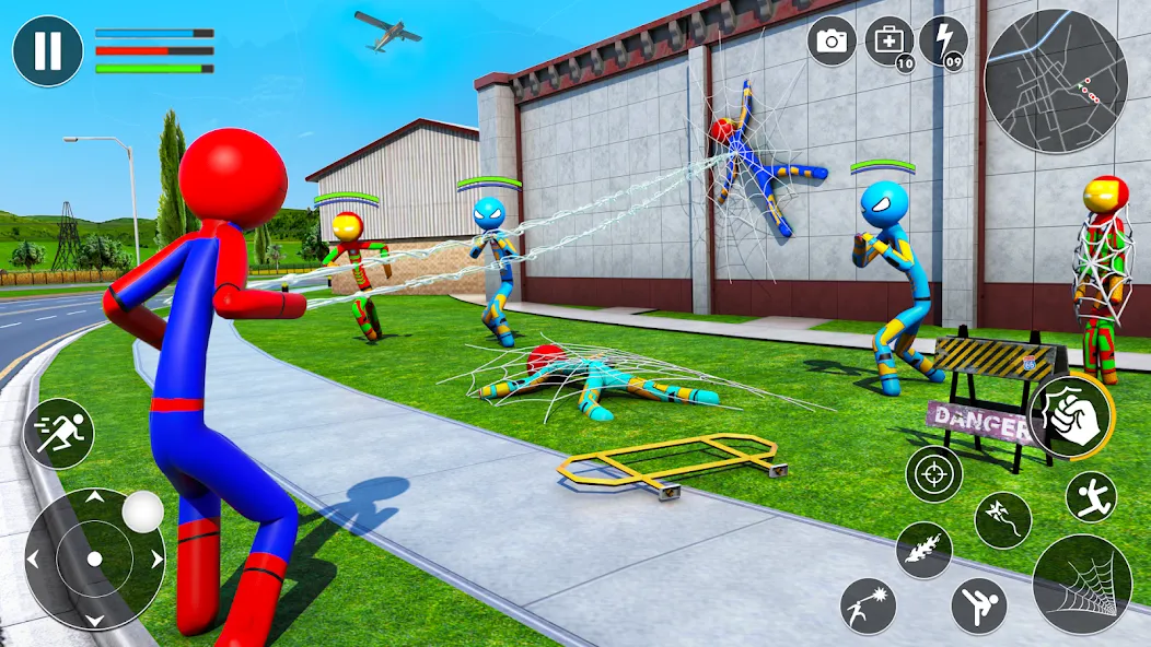 Spider Game-Stickman Rope Hero  [МОД Много монет] Screenshot 3