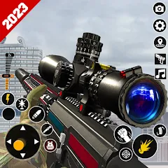 Взлом Sniper Gun Shooting game (ИГИ Снайпер Оружие Стрелялки Игры)  [МОД Бесконечные деньги] - стабильная версия apk на Андроид