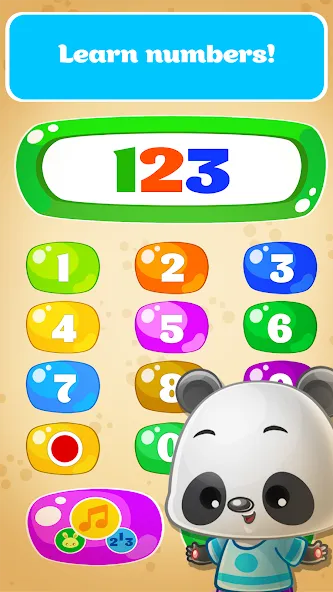 Babyphone game Numbers Animals  [МОД Бесконечные деньги] Screenshot 2