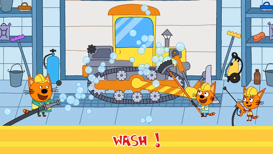 Kid-E-Cats Cars, Build a house  [МОД Бесконечные деньги] Screenshot 2