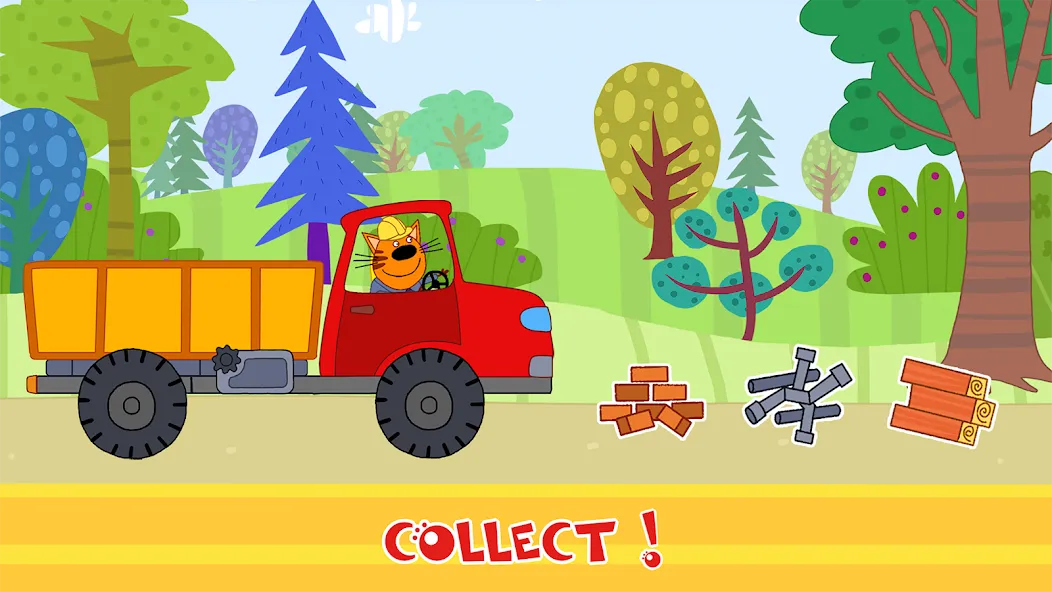 Kid-E-Cats Cars, Build a house  [МОД Бесконечные деньги] Screenshot 4