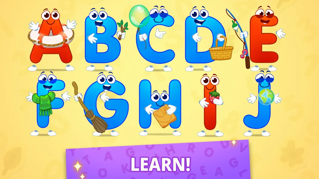 ABC kids! Alphabet, letters  [МОД Бесконечные монеты] Screenshot 3