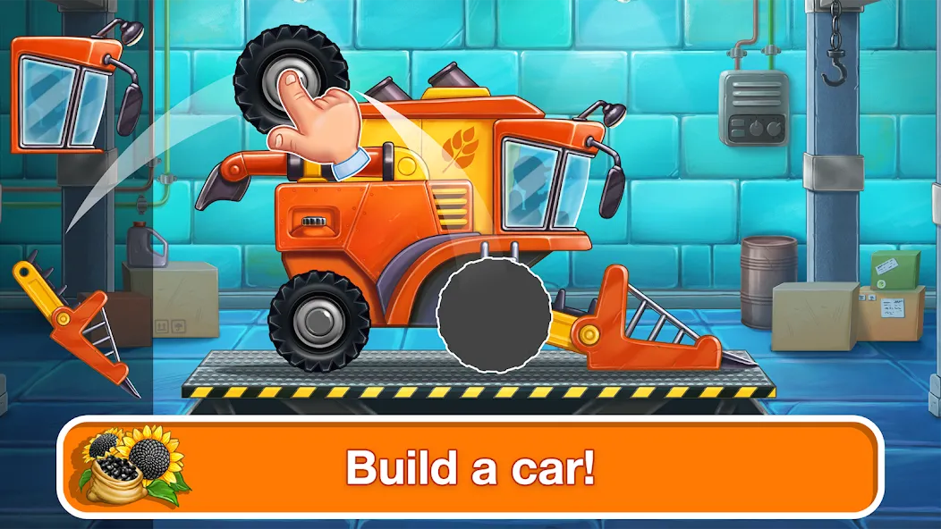 Tractor, car: kids farm games  [МОД Unlimited Money] Screenshot 1