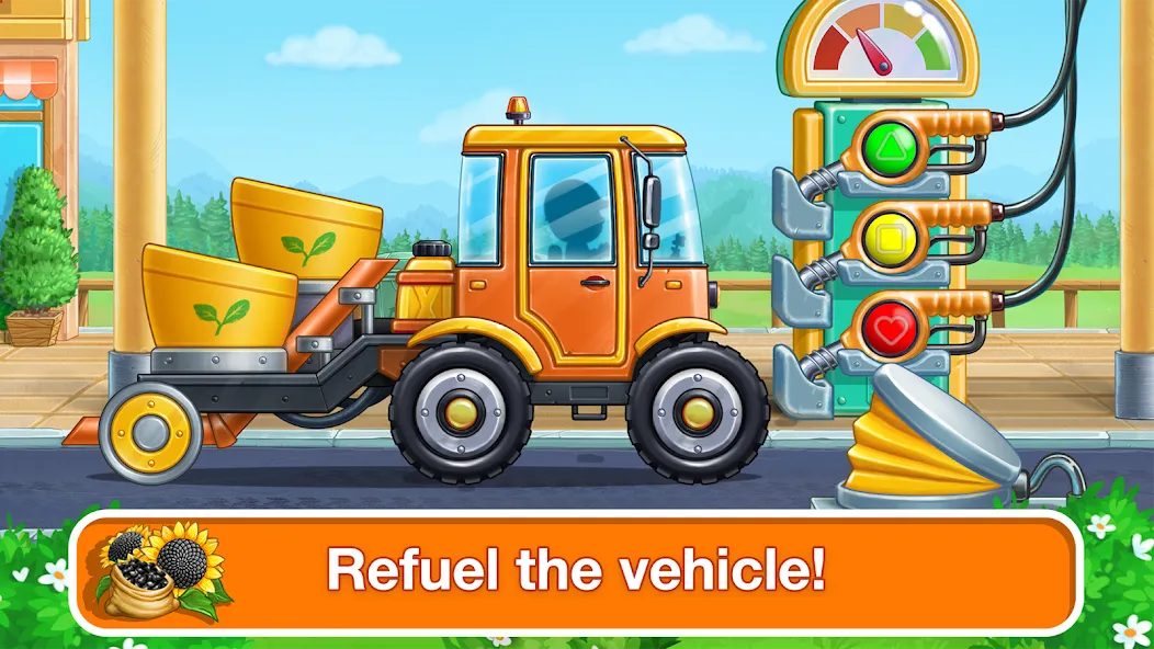 Tractor, car: kids farm games  [МОД Unlimited Money] Screenshot 5