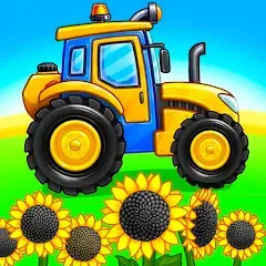 Взломанная Tractor, car: kids farm games  [МОД Unlimited Money] - стабильная версия apk на Андроид