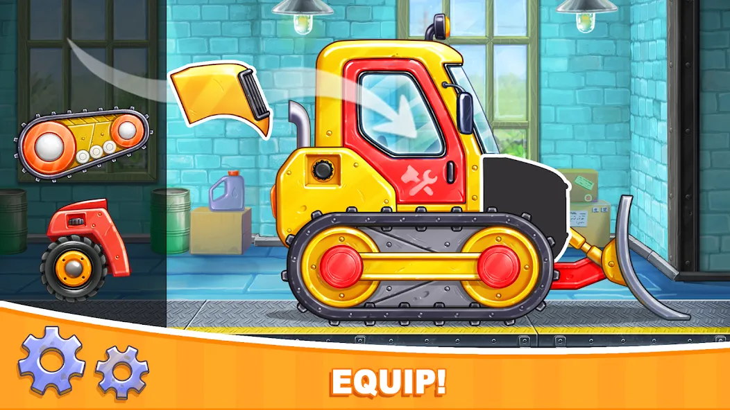 Car games Bulldozer for kids 5  [МОД Бесконечные деньги] Screenshot 1