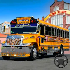 Взломанная School Bus Transport Simulator (Школьный Автобусный Транспортный Симулятор)  [МОД Unlocked] - последняя версия apk на Андроид