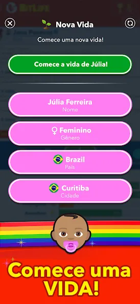 BitLife BR - Simulação de vida (БитЛайф БР)  [МОД Unlocked] Screenshot 1