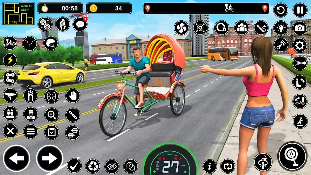 BMX Cycle Games 3D Cycle Race (игры на велосипеде 3D гонка)  [МОД Меню] Screenshot 1