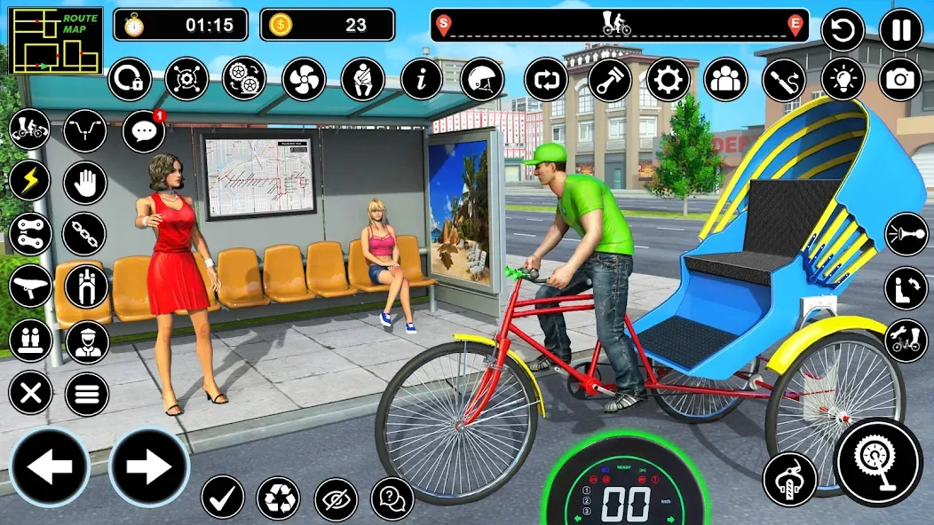 BMX Cycle Games 3D Cycle Race (игры на велосипеде 3D гонка)  [МОД Меню] Screenshot 5