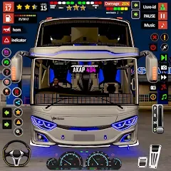 Скачать взломанную Public Coach Bus Driving Game (Паблик Коуч Бас Драйвинг Гейм)  [МОД Много монет] - последняя версия apk на Андроид