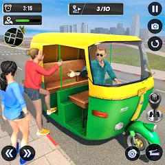 Взломанная Tuk Tuk Auto Driving Games 3D  [МОД Menu] - полная версия apk на Андроид