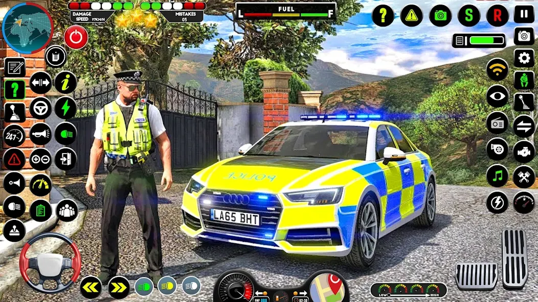 NYPD Police Car Parking Game  [МОД Много монет] Screenshot 1