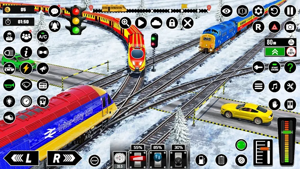 Railway Train Simulator Games  [МОД Menu] Screenshot 3