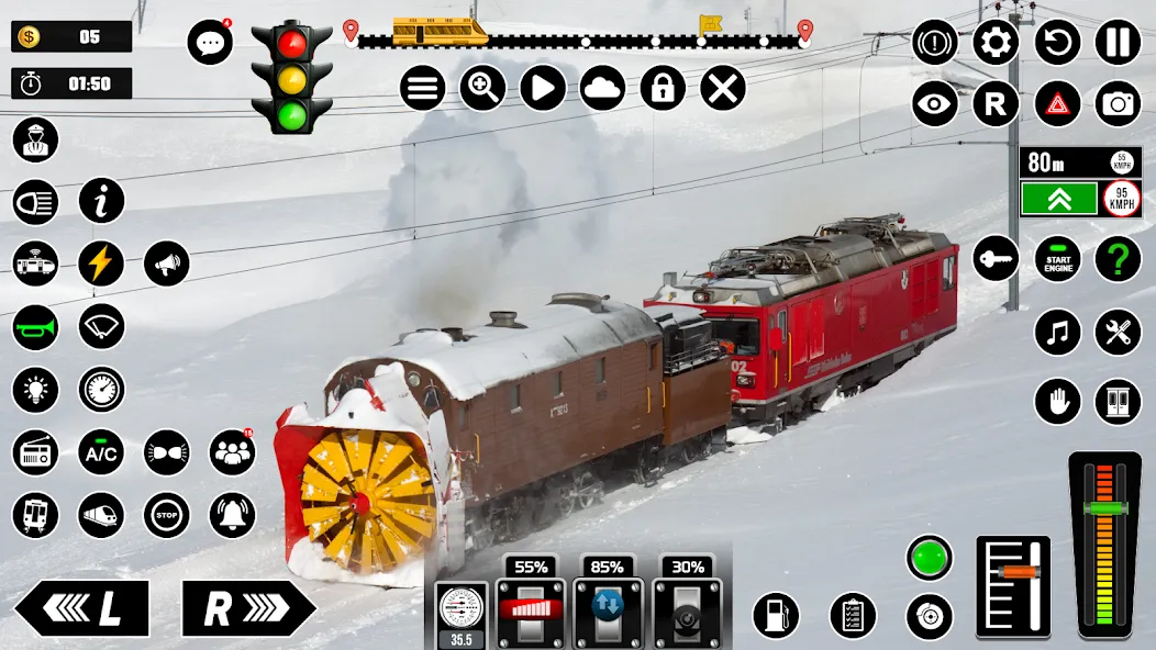 Railway Train Simulator Games  [МОД Menu] Screenshot 4