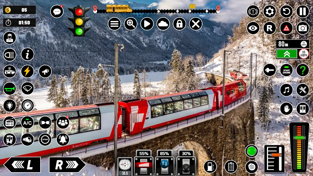 Railway Train Simulator Games  [МОД Menu] Screenshot 5