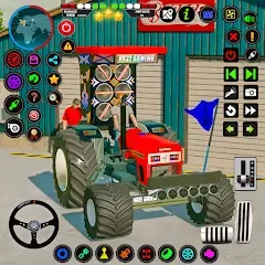 Взломанная Tractor Driving - Tractor Game  [МОД Mega Pack] - полная версия apk на Андроид