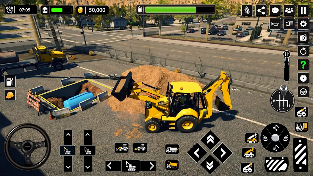 Snow Offroad Construction Game  [МОД Бесконечные монеты] Screenshot 3