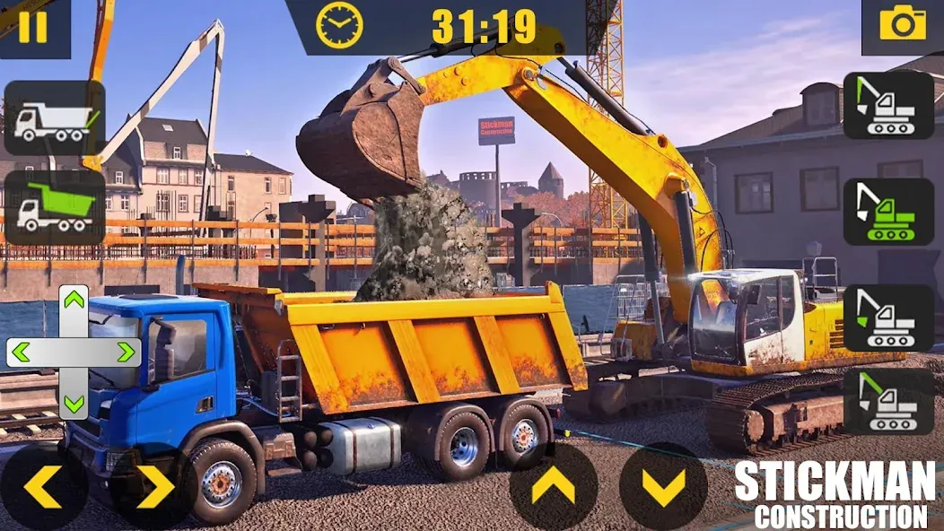 Builder City Construction Game (ткман Городское Строительство)  [МОД Бесконечные деньги] Screenshot 5