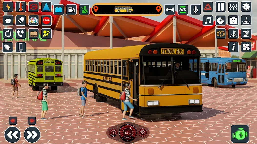 School Bus 3d : City Bus Games (Школьный автобус симулятор игры на автобусе)  [МОД Unlocked] Screenshot 2