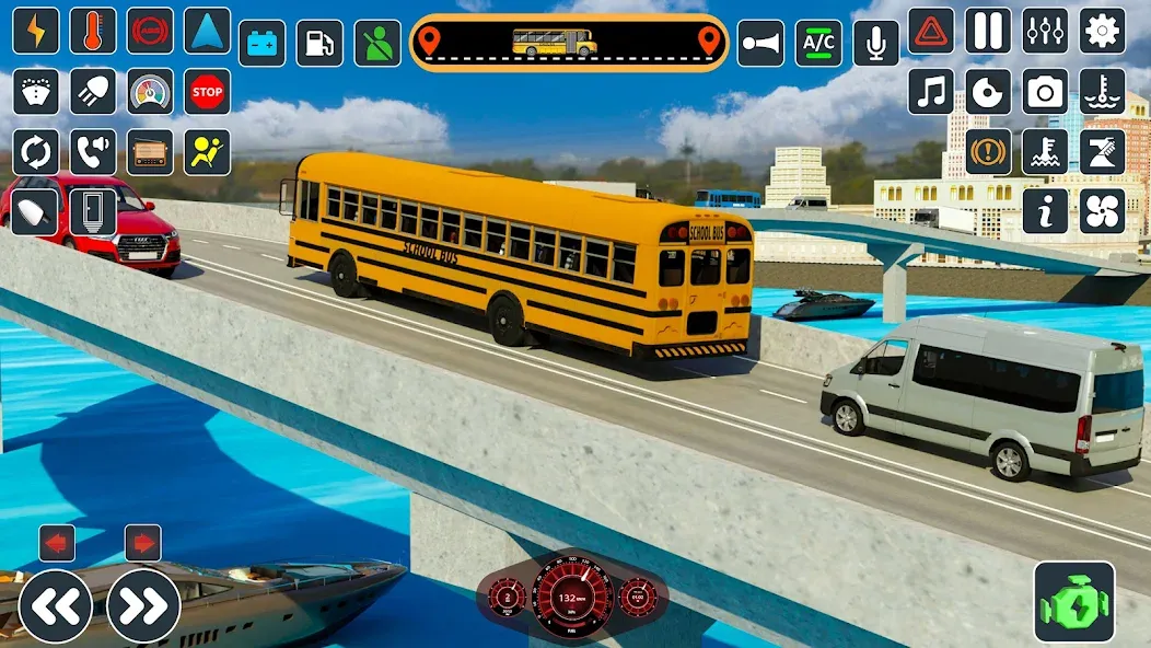 School Bus 3d : City Bus Games (Школьный автобус симулятор игры на автобусе)  [МОД Unlocked] Screenshot 4