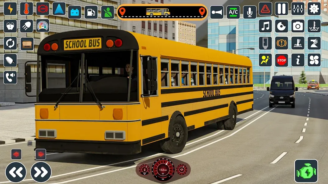 School Bus 3d : City Bus Games (Школьный автобус симулятор игры на автобусе)  [МОД Unlocked] Screenshot 5