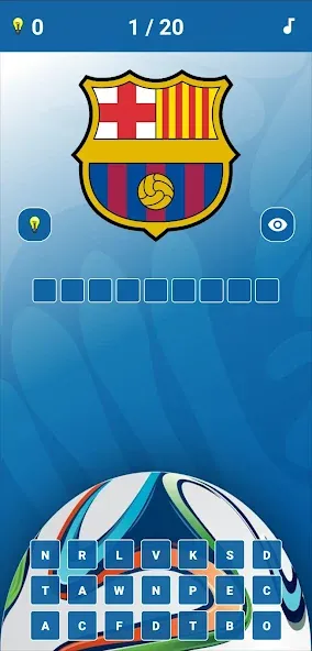 Soccer Clubs Logo Quiz  [МОД Много монет] Screenshot 1