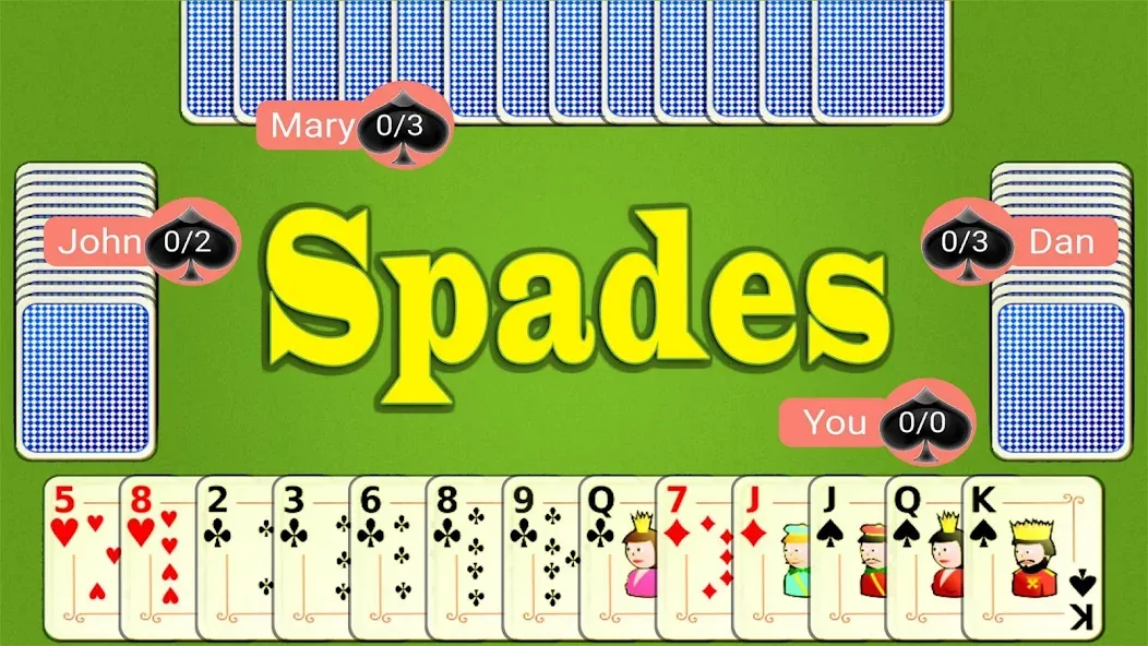 Spades Mobile  [МОД Unlocked] Screenshot 1